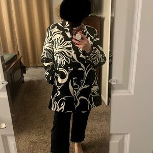 Stylish Black and White Women's Jacket